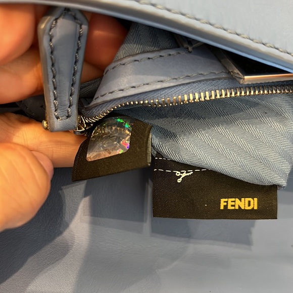 Rare color! FENDI Runway! GORGEOUS FENDI Baby Blue Baguette! PERFECT CONDITION - Picture 6 of 12